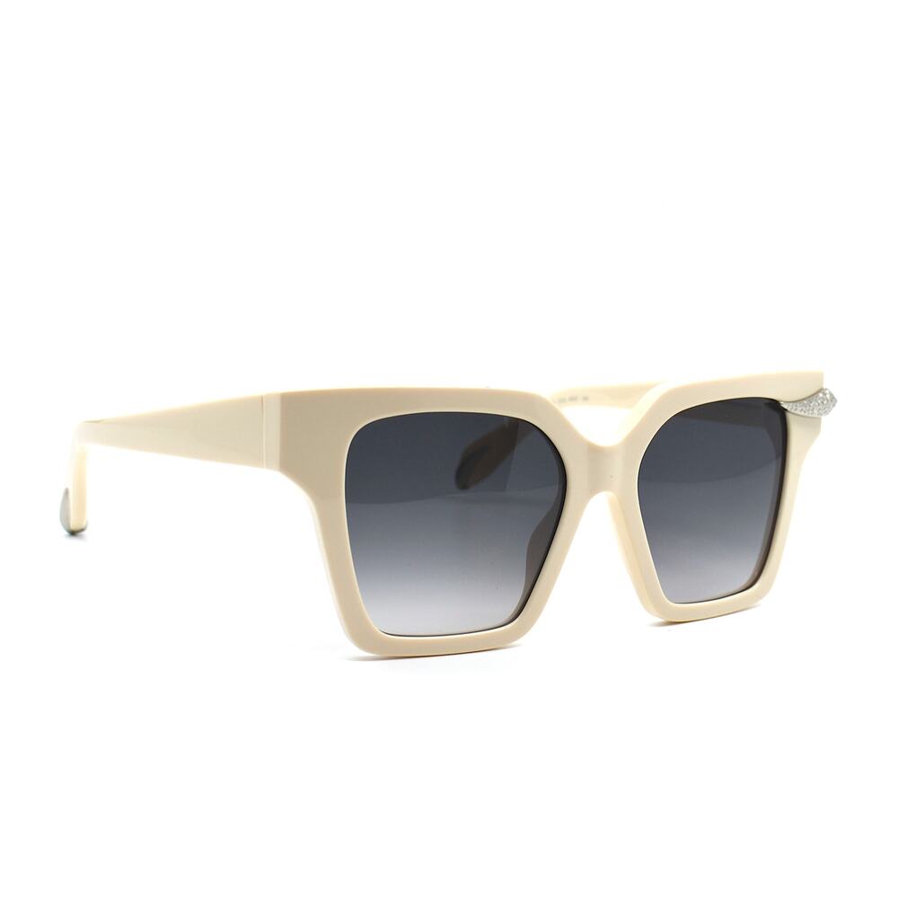 NEW ROBERTO CAVALLI SRC002S 09X7 IVORY GREY GRADIENT AUTHENTIC SUNGLASSES - Picture 3 of 12